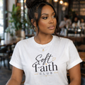 Soft Faith Club T-Shirt | Minimalist Christian Tee for Women | Feminine Faith-Based Apparel